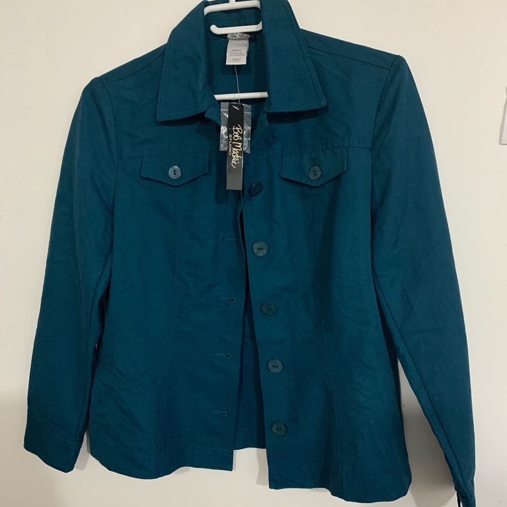 Bob Mackie blue light blazer